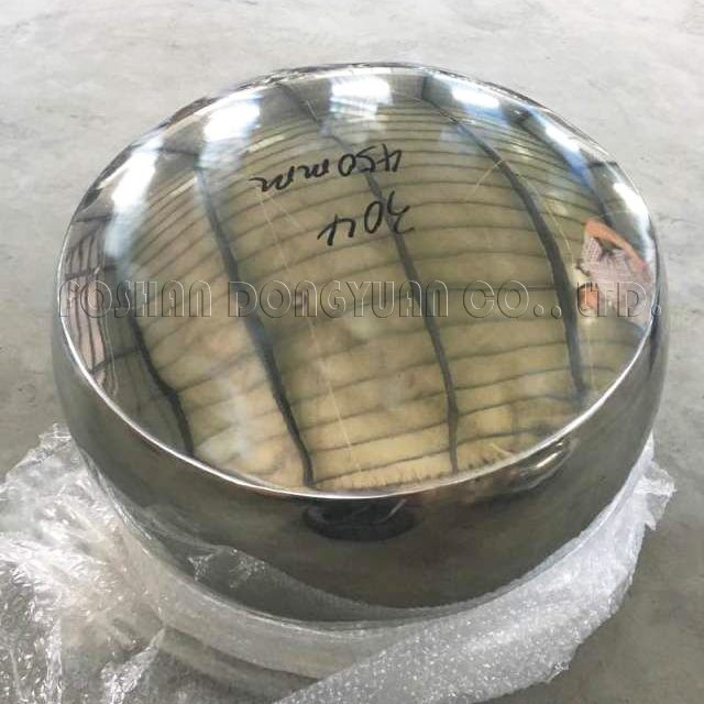 DONGYUAN 450mm Polished Convex Stainless Steel Hollow Ball Stainless Steel Decoration Ball image16