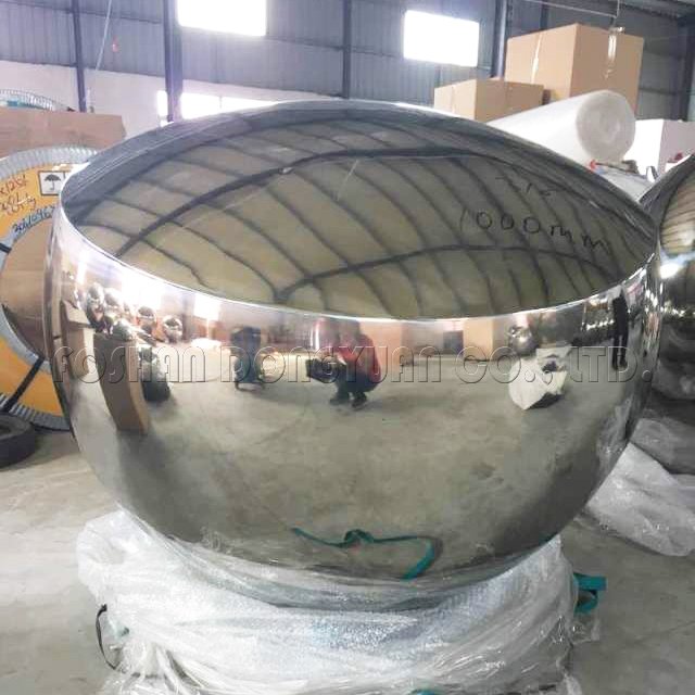 DONGYUAN 1000mm Large Mirror Finished Convex Stainless Steel Hollow Ball Stainless Steel Decoration Ball image15