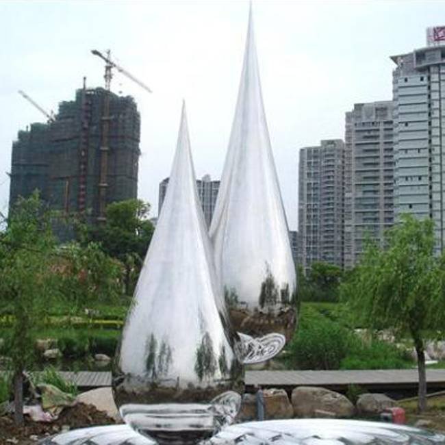 DONGYUAN Outdoor Water Drop Sculpture Metal Sculpture (of Stainless Steel/Iron/Metal Alloy) image47