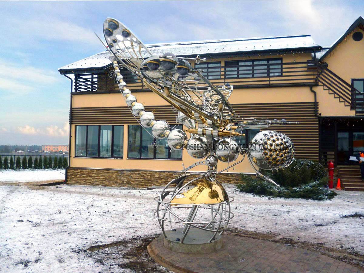 DONGYUAN Exclusive Dragonfly Desinger Sculpture Metal Sculpture (of Stainless Steel/Iron/Metal Alloy) image37