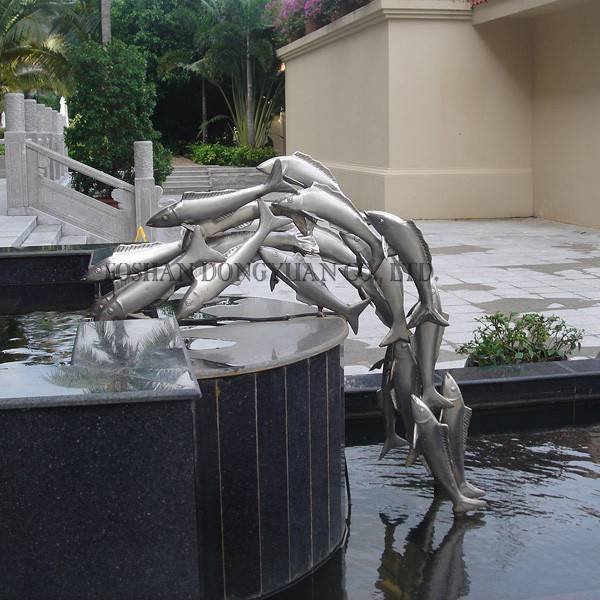 DONGYUAN Metal Fish Garden Fountain Decoration Metal Sculpture (of Stainless Steel/Iron/Metal Alloy) image35