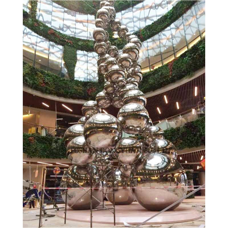 DONGYUAN Large Stainless Steel Ball Sculpture Metal Sculpture (of Stainless Steel/Iron/Metal Alloy) image33