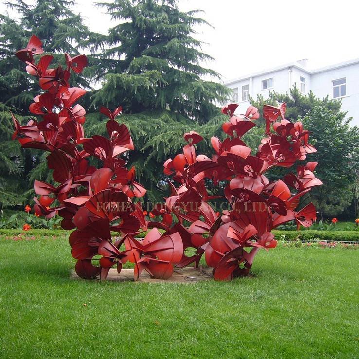 DONGYUAN Metal Red Flower Craft Metal Sculpture (of Stainless Steel/Iron/Metal Alloy) image36