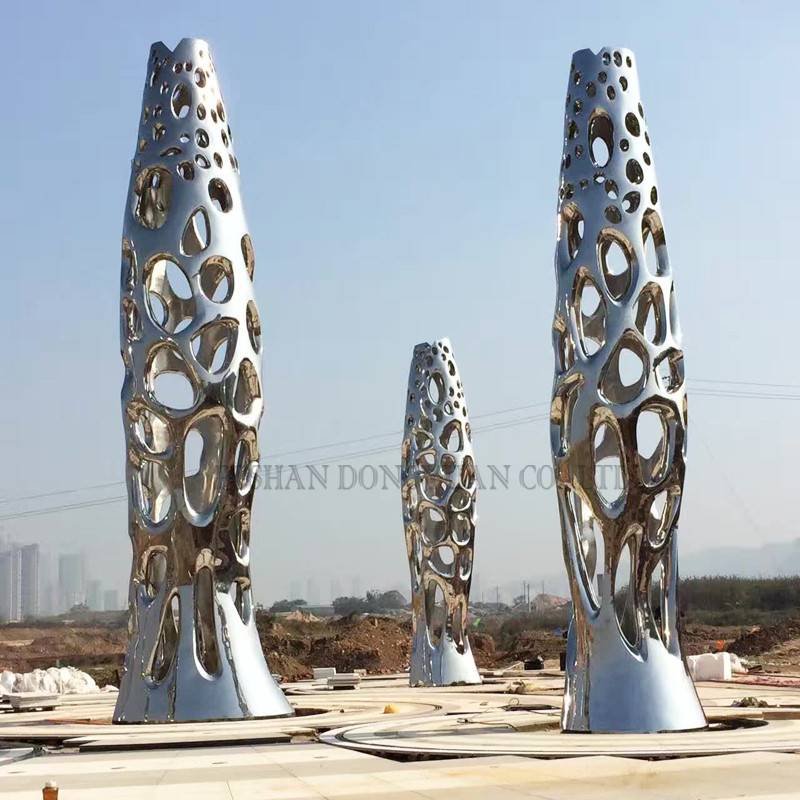 DONGYUAN Abstract Fish Sculpture Metal Sculpture (of Stainless Steel/Iron/Metal Alloy) image34