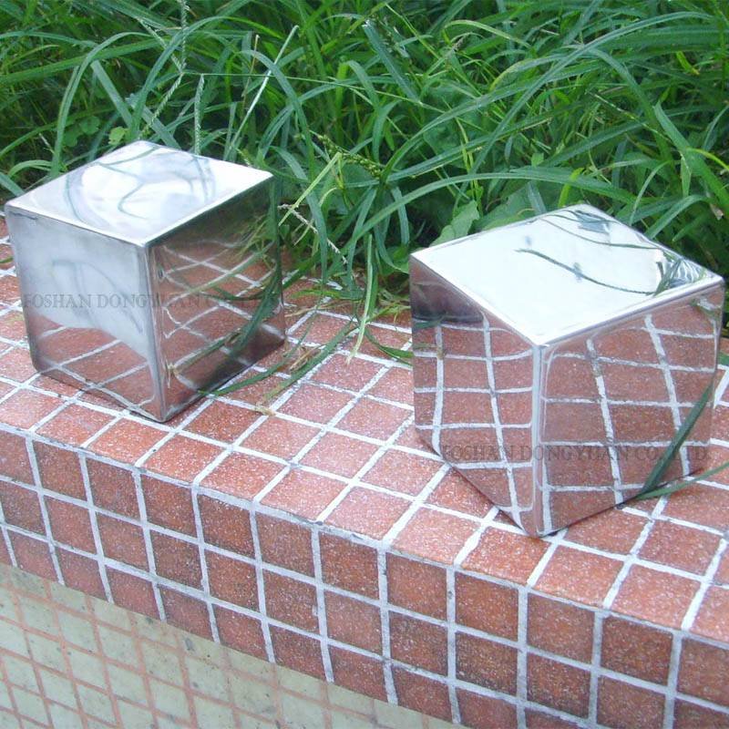 DONGYUAN Polished Stainless Steel Cubes Metal Sculpture (of Stainless Steel/Iron/Metal Alloy) image29