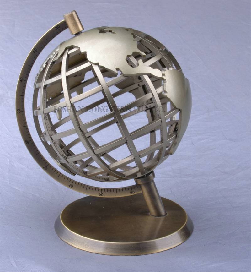 DONGYUAN Small World Map Globe for School Metal Sculpture (of Stainless Steel/Iron/Metal Alloy) image28