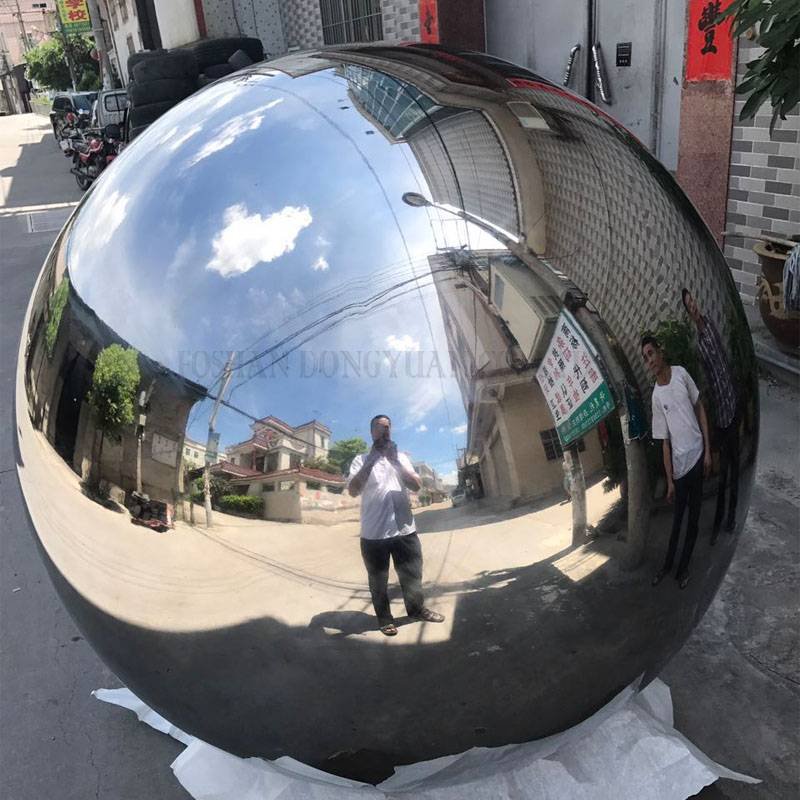 DONGYUAN 1000mm Polished Stainless Steel Hollow Ball Stainless Steel Decoration Ball image22