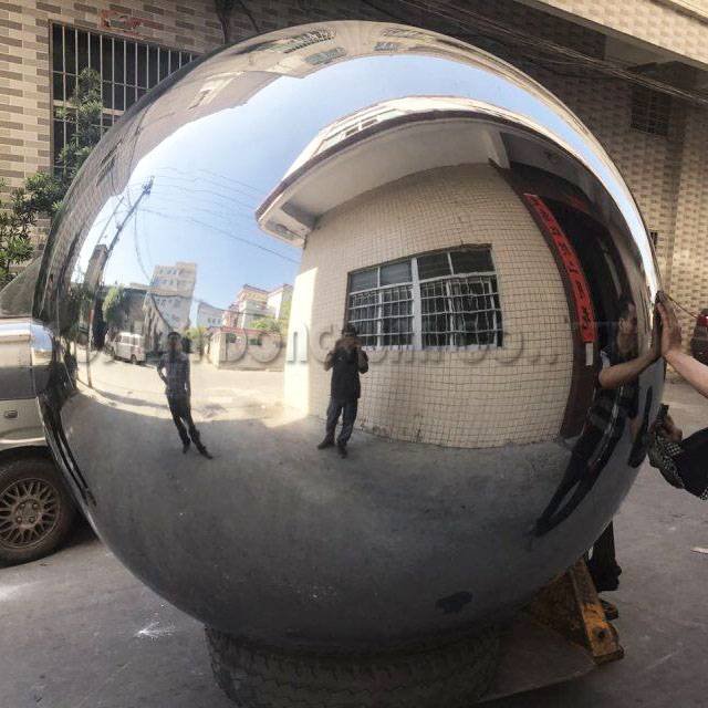 DONGYUAN 6 Feet Mirror Outdoor Stainless Steel Decoration Ball with Stand Stainless Steel Decoration Ball image19