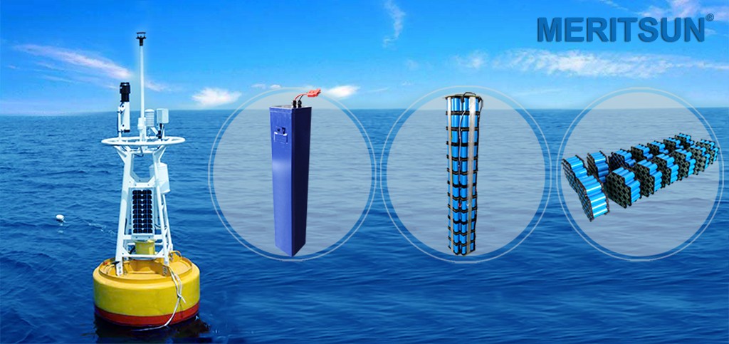 MERITSUN Lithium Battery Supply For Marine Monitoring System