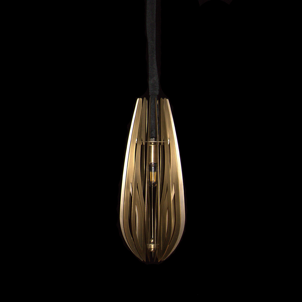 Copper Pendant light (D220 H545)