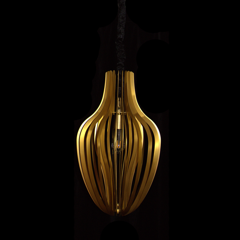 Copper Pendant light (D350 H600)
