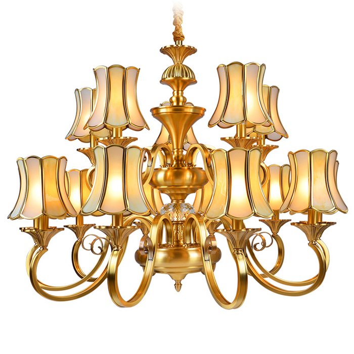 EME LIGHTING Luxury Chandeliers (EAD-14009-10+5) Brass Chandelier image110