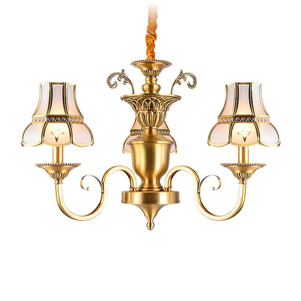EME LIGHTING Elegant Chandelier (EAD-14010-3) Brass Chandelier image109