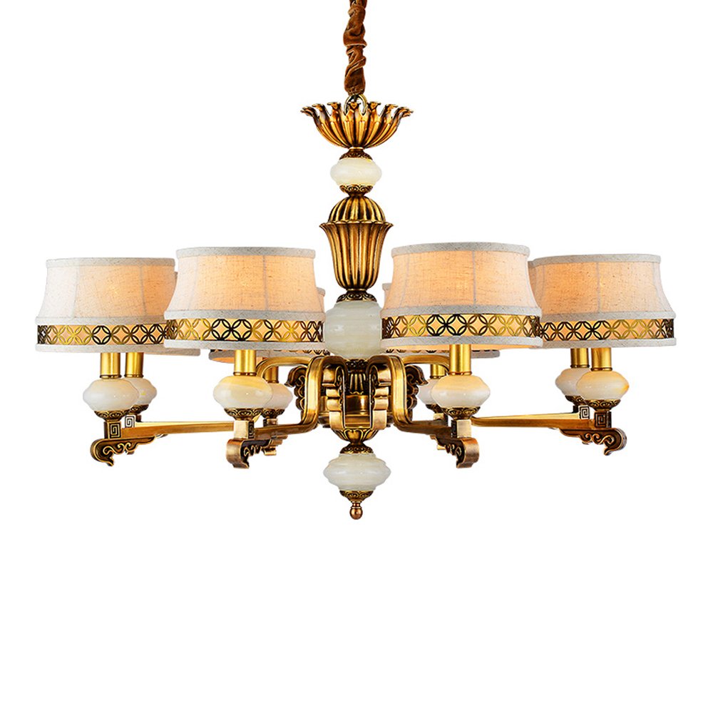EME LIGHTING Tiffany Style Chandelier (EYD-14212-8) Brass Chandelier image75