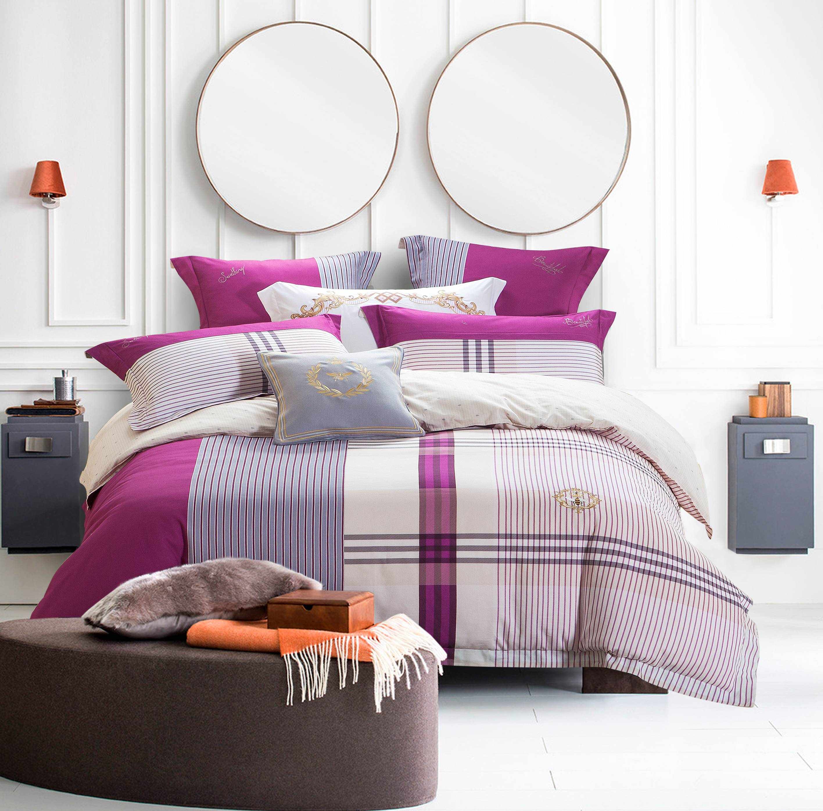 Daphne Plaid Printed Sheet Set Brushed Cotton 6893 100% Cotton Printed image21