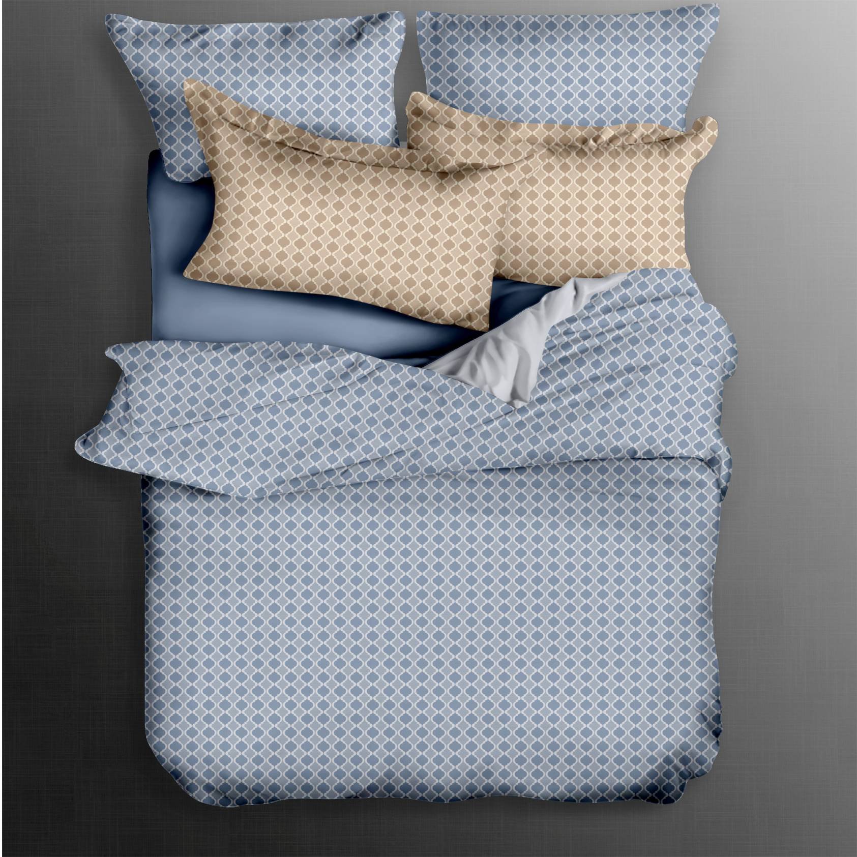 Daphne Simple Printed Long-staple Cotton Bedding 171407 100% Cotton Printed image5