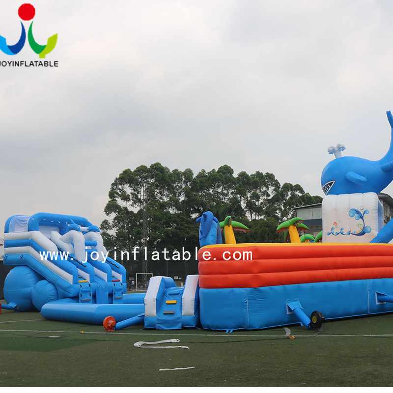 JOY inflatable Inflatable Water Slide Games with Swimming pool inflatable funcity image25