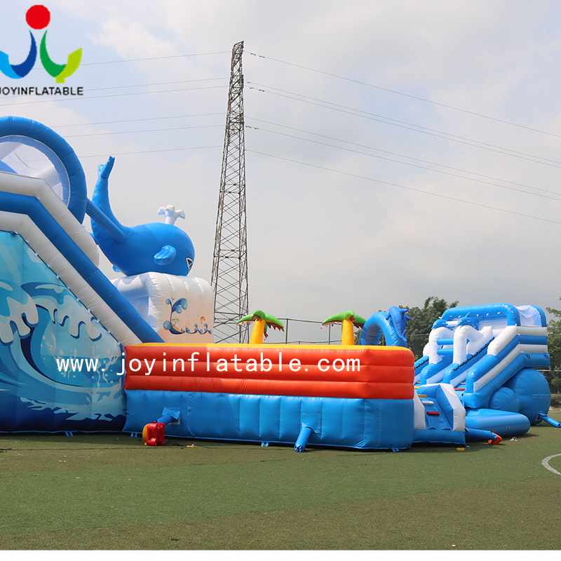 JOY inflatable Inflatable Water Slide Games with Swimming pool inflatable funcity image25