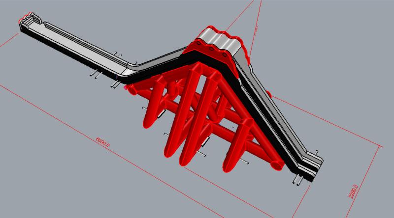 JOY inflatable 60m Long Giant Inflatable Slide Commercial Durable Inflatable Water Slide Beach Slip N Slide for Amusement Park Inflatable water slide image3