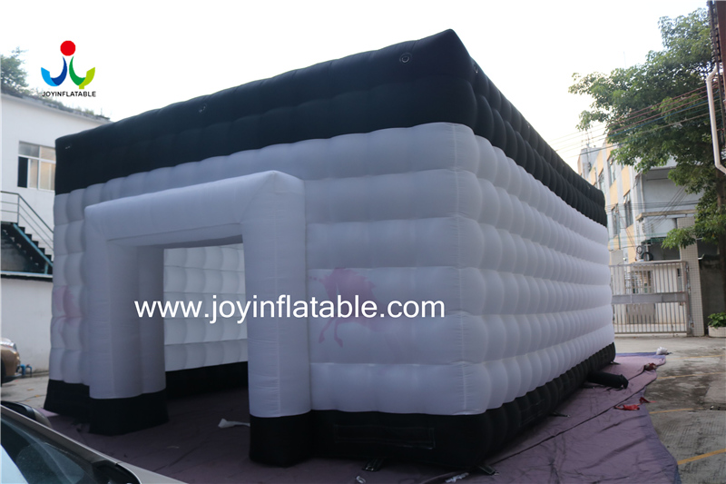 JOY inflatable Oxford Fabric Sewed Inflatable Cube Waterproof White & Black color Inflatable cube tent image61