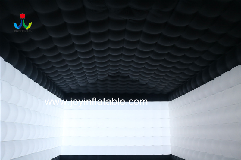 JOY inflatable Oxford Fabric Sewed Inflatable Cube Waterproof White & Black color Inflatable cube tent image61
