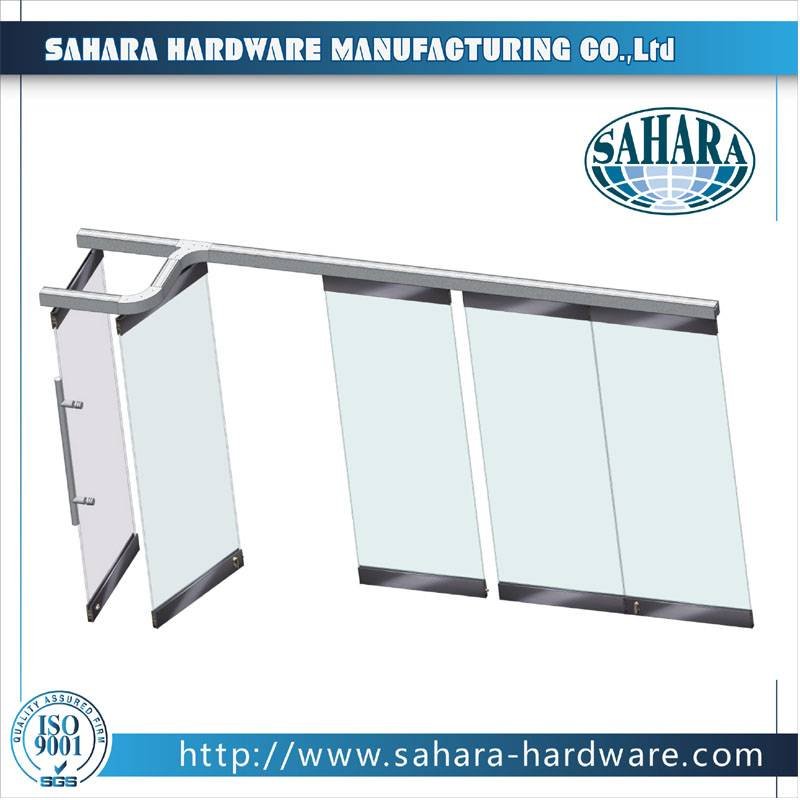 SAHARA Glass HARDWARE Folding Glass Partition System - FD9000H Folding Glass Partition image2