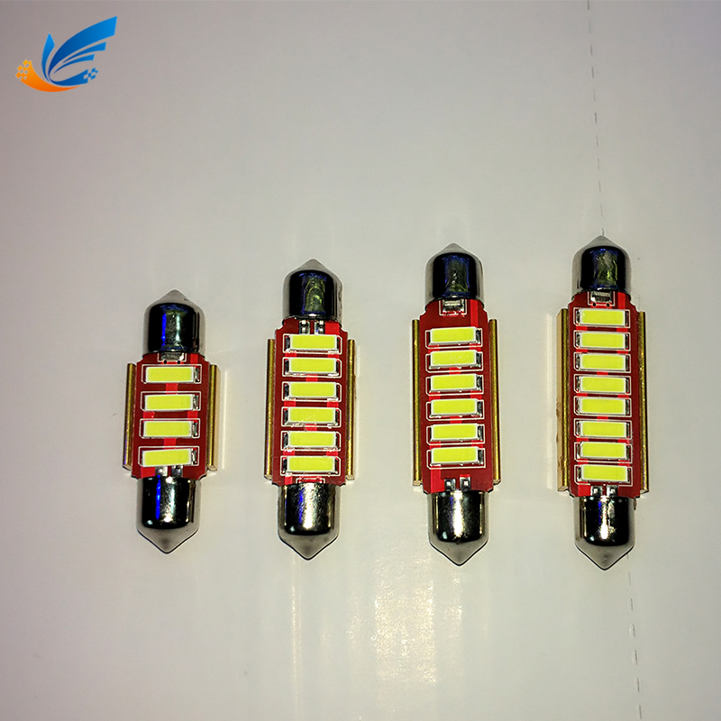 festoon led 31mm 36mm 39mm 41mm 4SMD 12V 24V 7020 car mini tail bulb