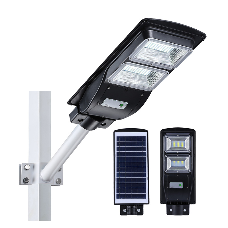 ABS All in one Light&RADAR PIR sensor+remote control  IP65 30W 60W 90W solar street light