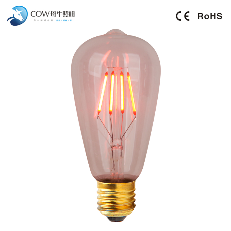 Vintage LED Edison Bulb - 4 Watt - Dimmable 4 Pack