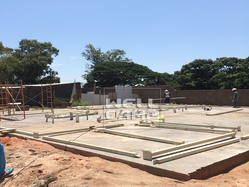 WELLCAMP, WELLCAMP prefab house, WELLCAMP container house Sandwich Panel Modular Prefab House for Dormitory, Wellcamp T-14 T prefabricated House image27