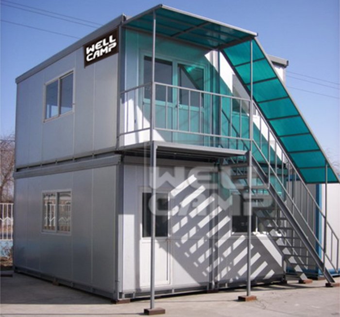 WELLCAMP, WELLCAMP prefab house, WELLCAMP container house Two Floor Flat Pack Container House For Office, Wellcamp C-7 Detachable Container House image83
