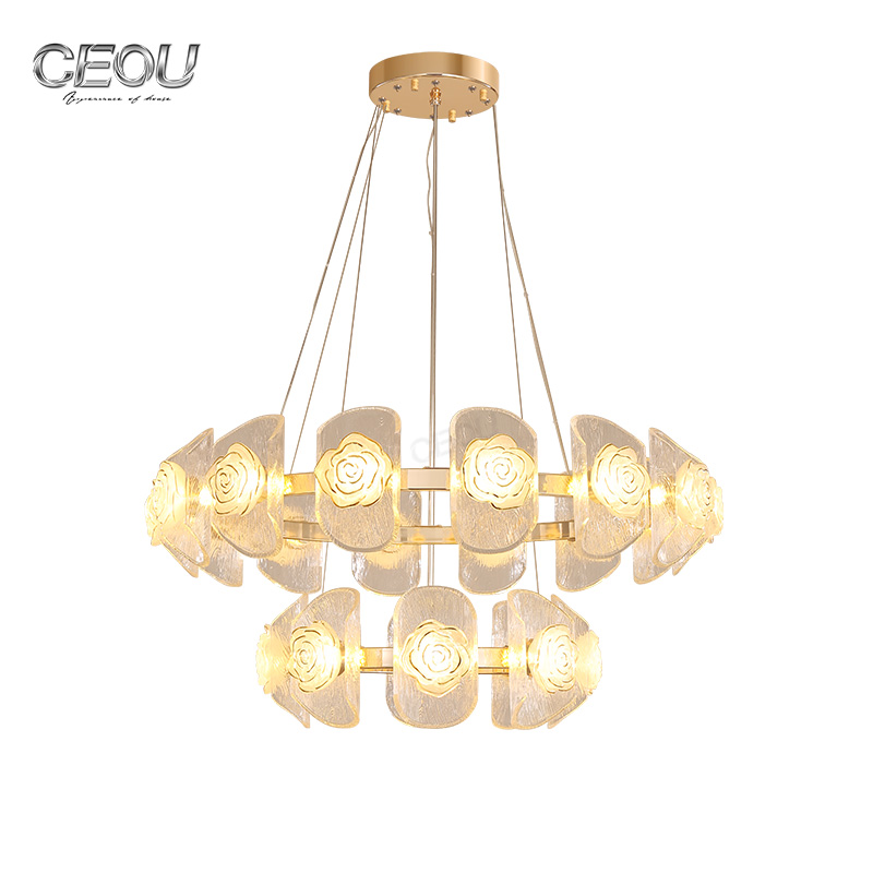 Modern Hanging Decorative LED Glass Pendant Light CD1016