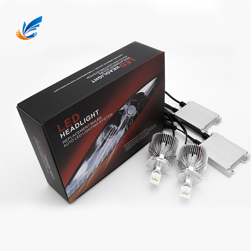 fanless CREE led 45W 8000lm super bright 6G H4