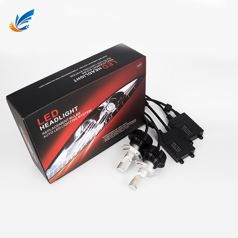 Led car headlighting 6500K 6000LM 30W 7G H4