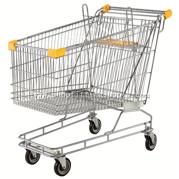 Grace Metal Chrome Shopping Cart GSW-180 Metal Shopping Trolley image14