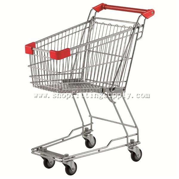 Grace Metal Chrome Shopping Cart GSW-45 Metal Shopping Trolley image26