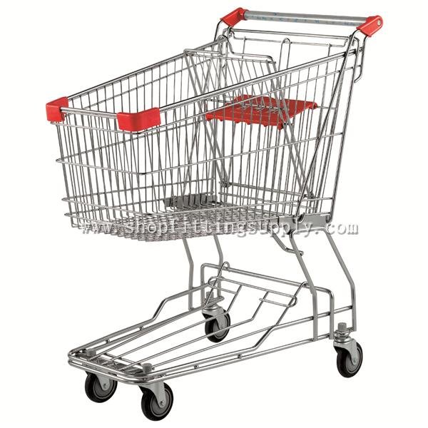 Grace Metal Chrome Shopping Cart GSW-100 Metal Shopping Trolley image18