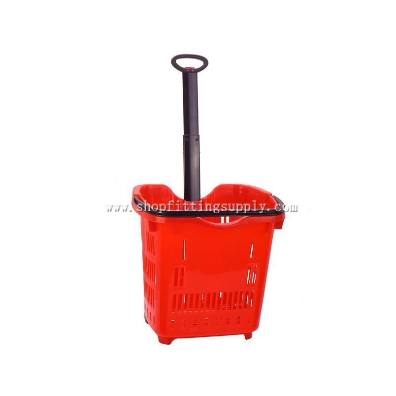 Grace 2 Wheels Plastic Rolling Basket GSB-700A Rolling Basket image31