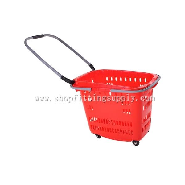 Grace 4 wheels Plastic Rolling Basket GSB-904M Rolling Basket image30