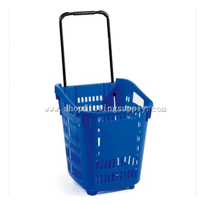 Grace 2 Wheels Plastic Rolling </br>Basket GSB-903 Rolling Basket image27