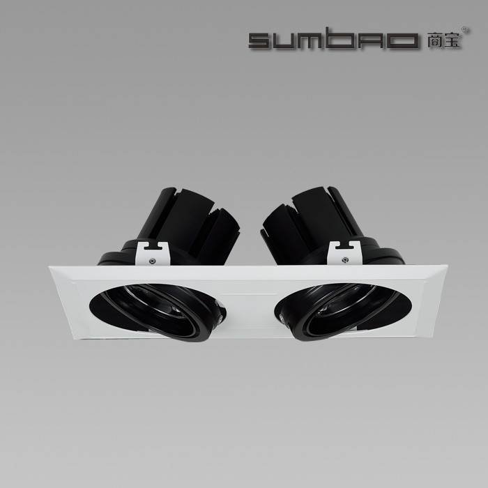 DW019-2 Cree LED Recessed Multiple Spots Lights for Grid Ceiling Applications