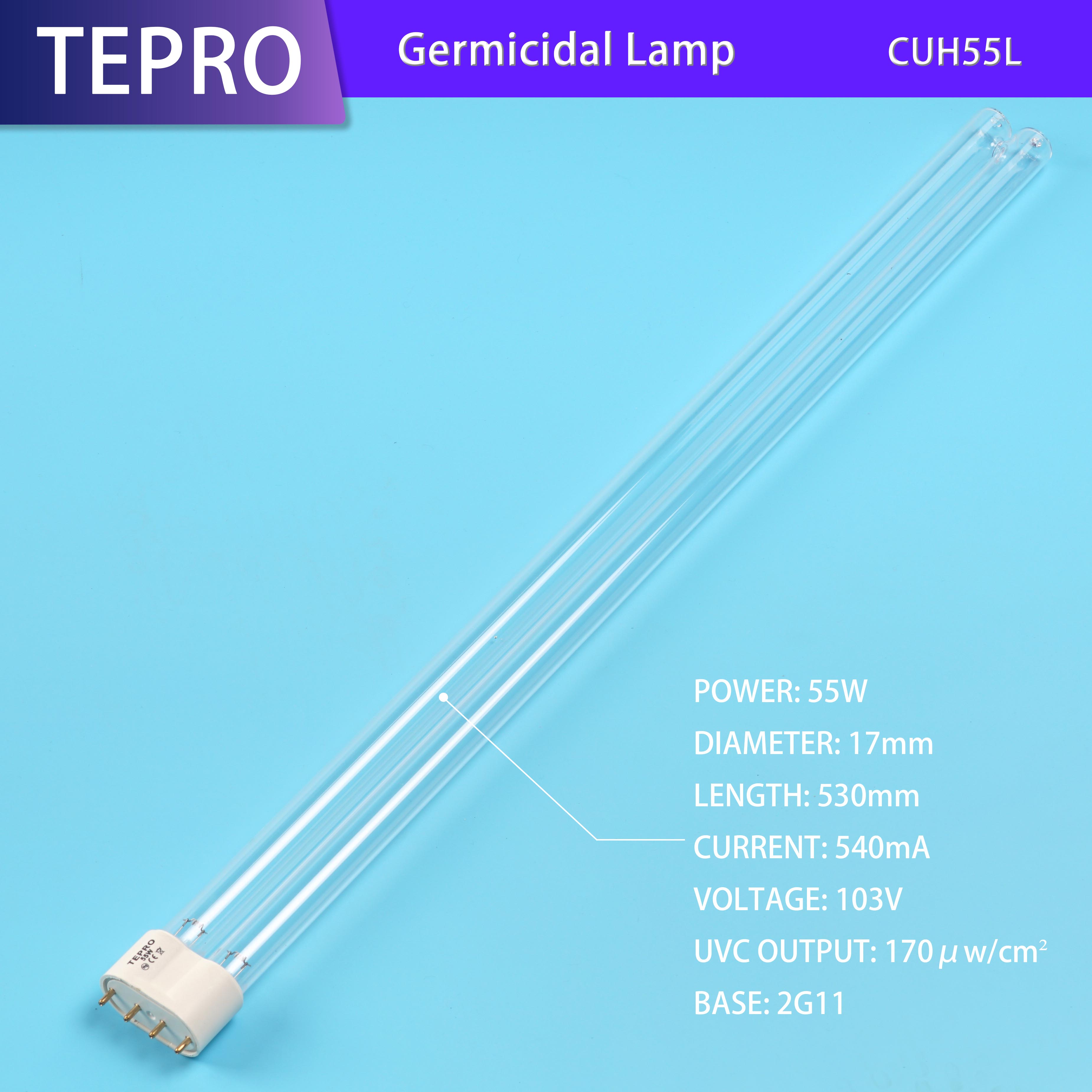 UVC Ozone Lamp 50W 2G11  530mm CUH55L