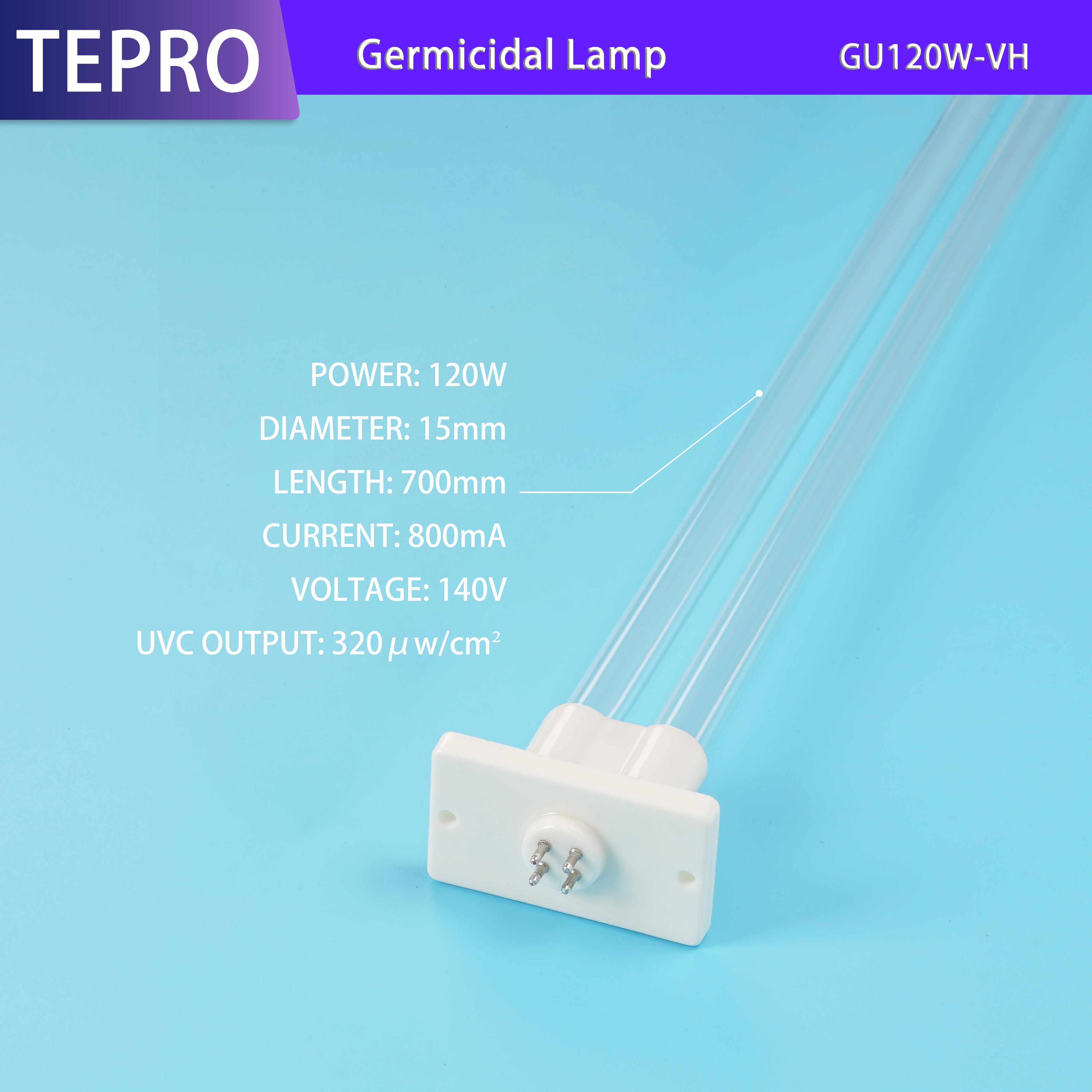 Germicidal bulb CE Certification  U-Shape 120W GU120W-VH