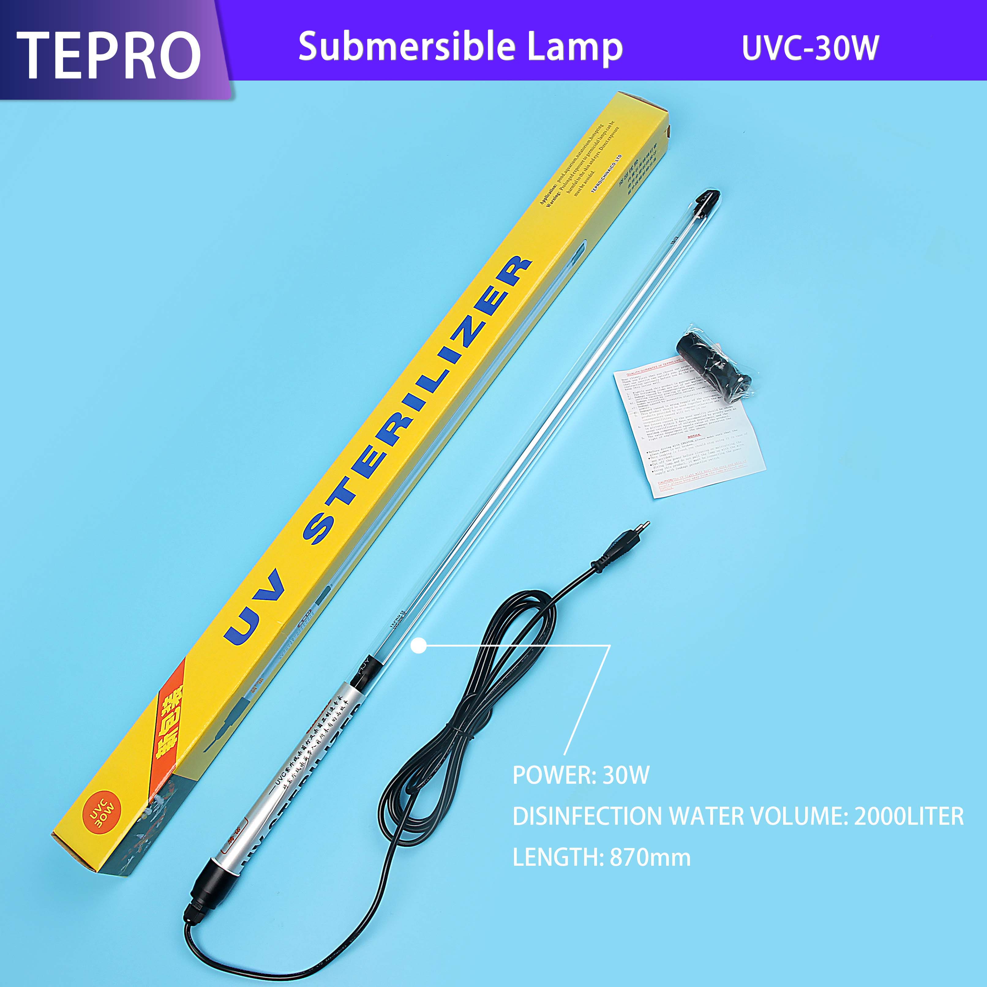 Submarine Germicidal Lamp 2000L UVC-30W