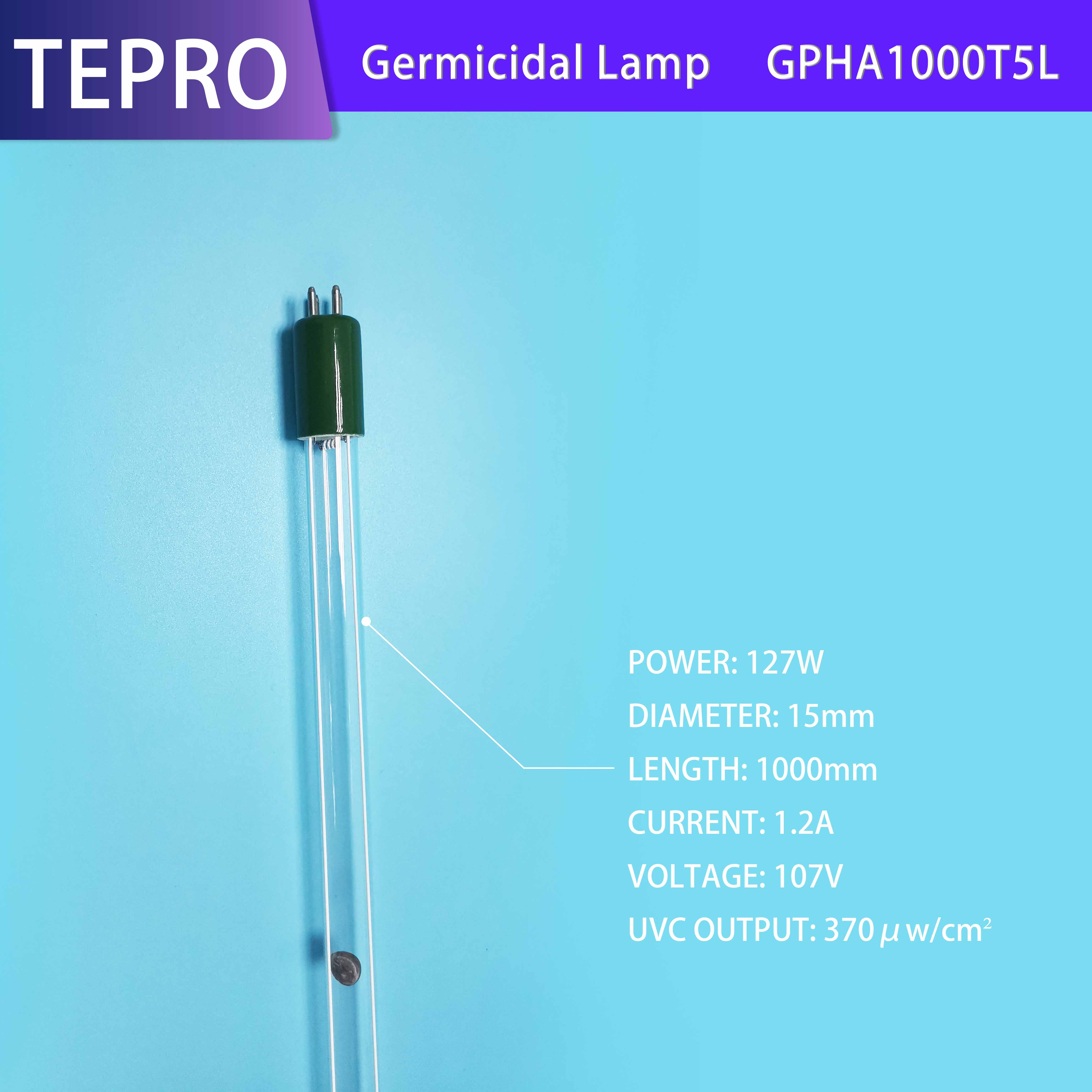 Germicidal Bulb 1.2A 127W School Hotel GPHA1000T5L