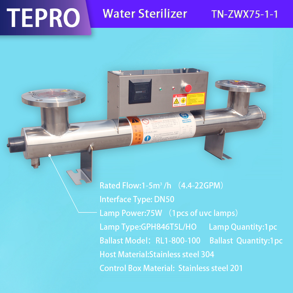 Flange In/Outlet DN50 Water Purification TN-ZWX75-1-1