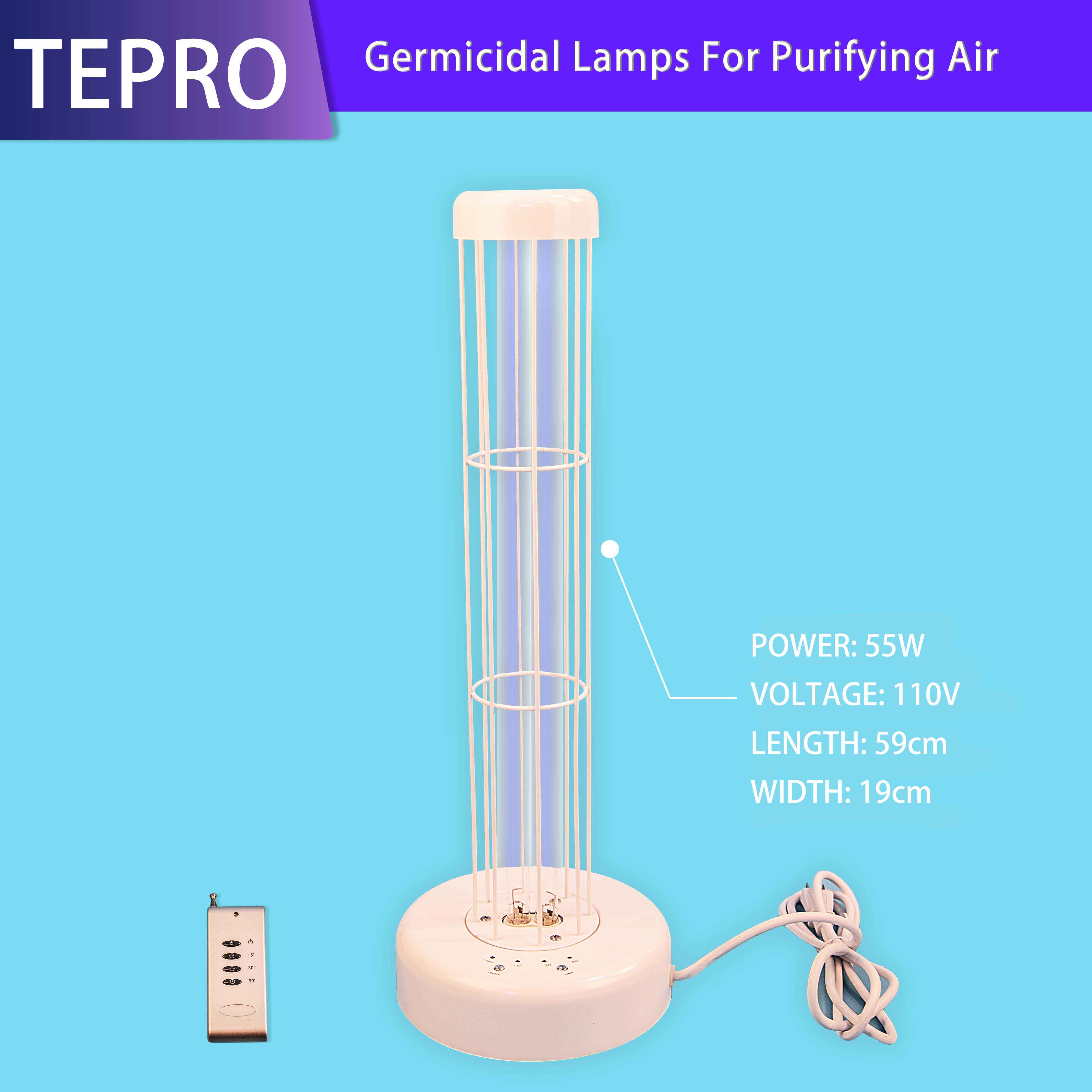 185nm Ozone 55W Air Sterilizing Lamp UVC-55W-A
