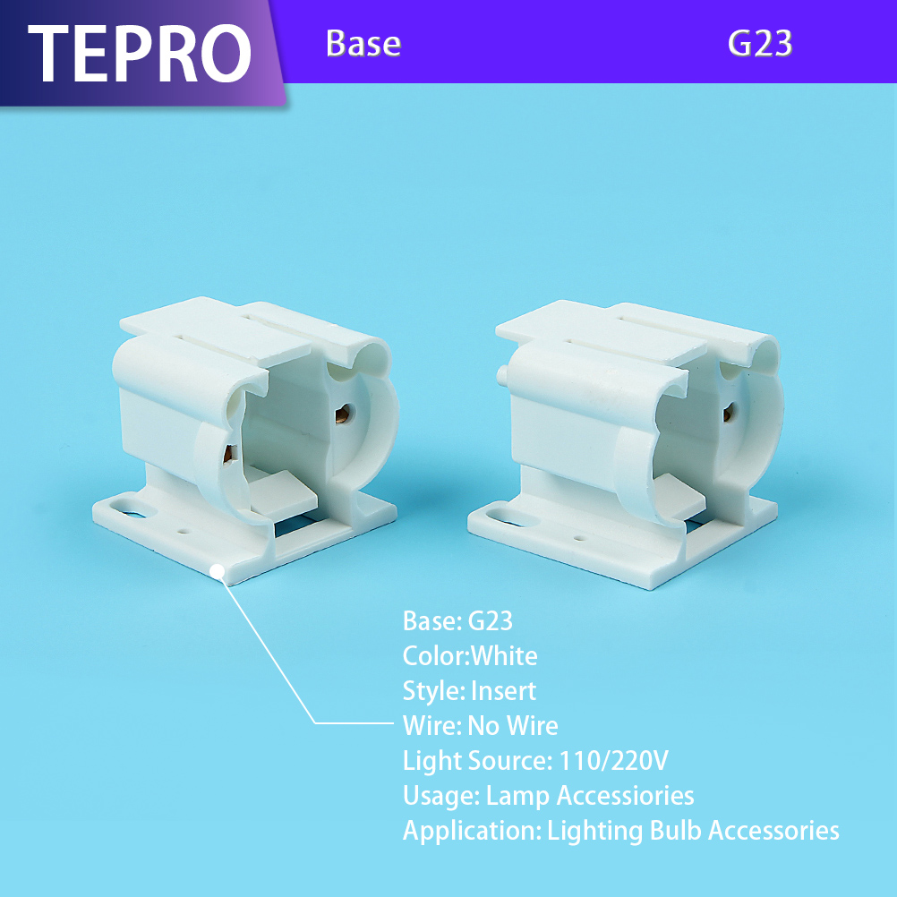 G23 White Plastic Lamp Holder