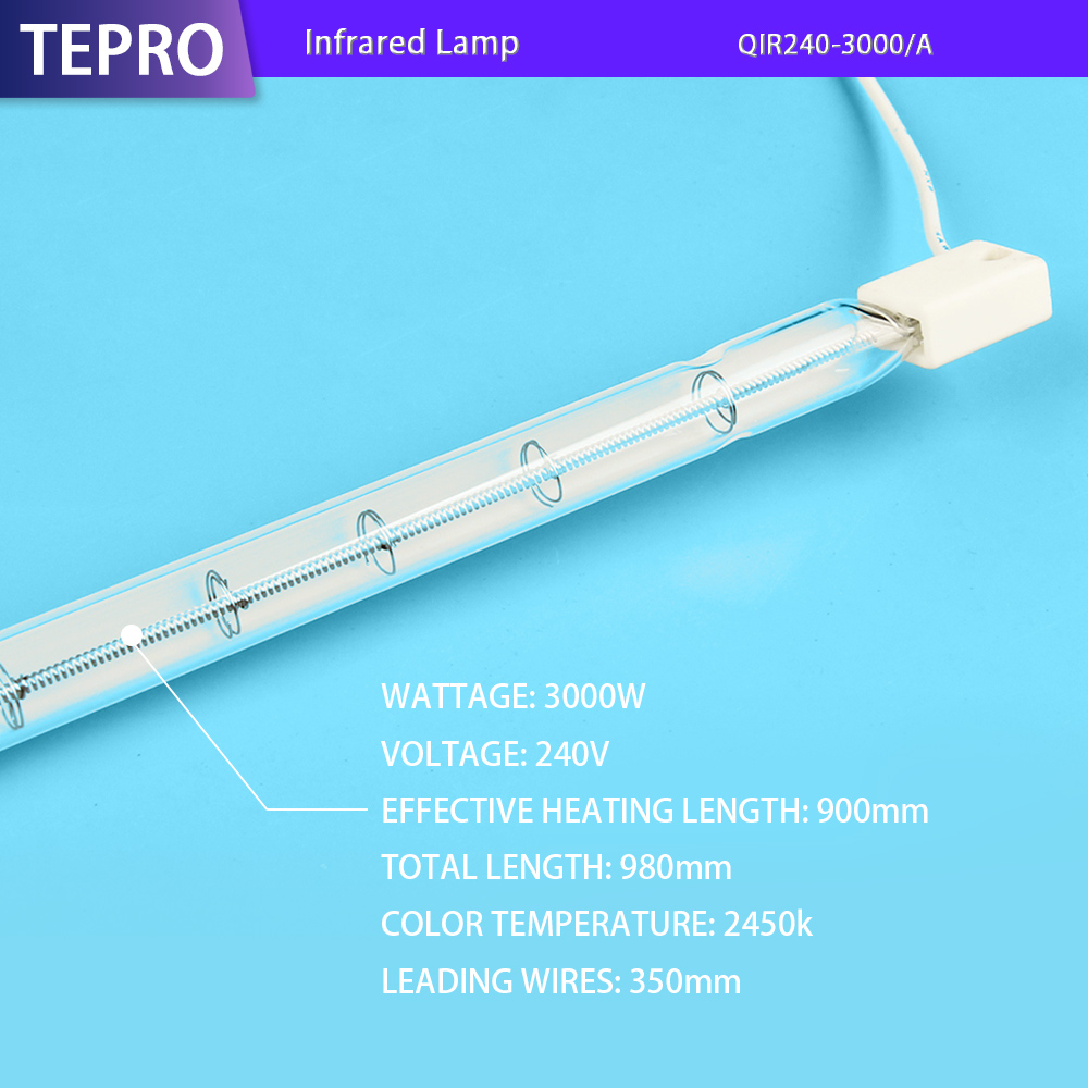 Infrared Lamp QIR240-3000A Yellow White Pink