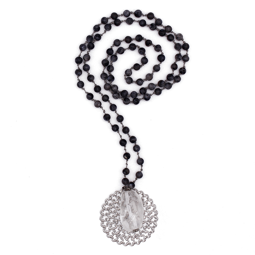 TTT Jewelry White Crystal Pendant Handmade Necklace Pendant Necklace image4